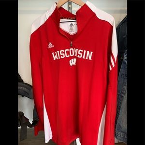 Adidas Wisconsin Badgers 1/4 Zip - XXL